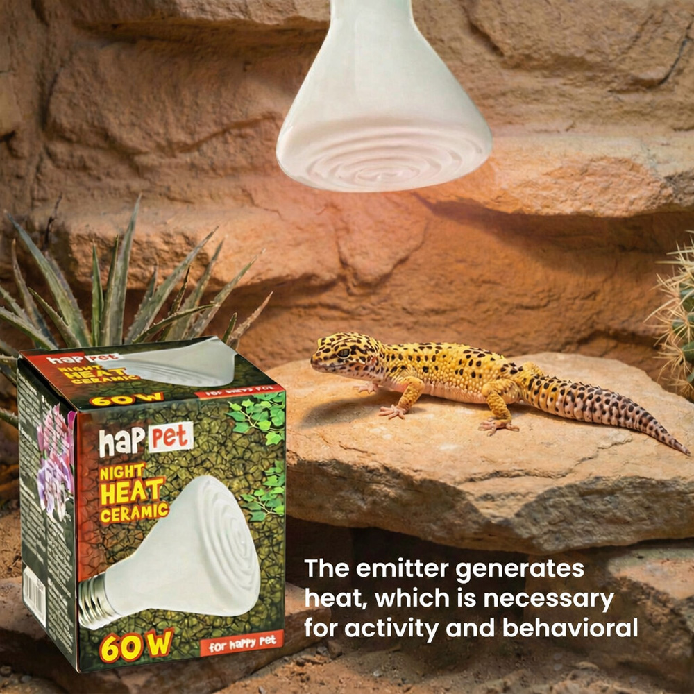 Ceramiczny Emiter Ciepła Żarówka do Terrarium 60W